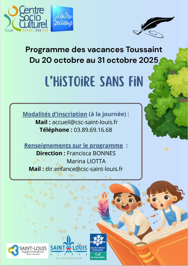 PROGRAMME VACANCES TOUSSAINT 2025